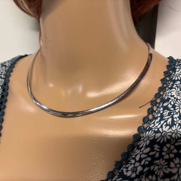 Omega Jewelry - ❤️ Omega Vermeil Two Sided Chain 10k Gold And 925 Silver Au Made In Peru